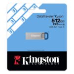 Kingston DataTraveler Kyson USB 3.2 Gen 1 Flash Drive 512GB 220MB/s Read Capless Stainless Steel