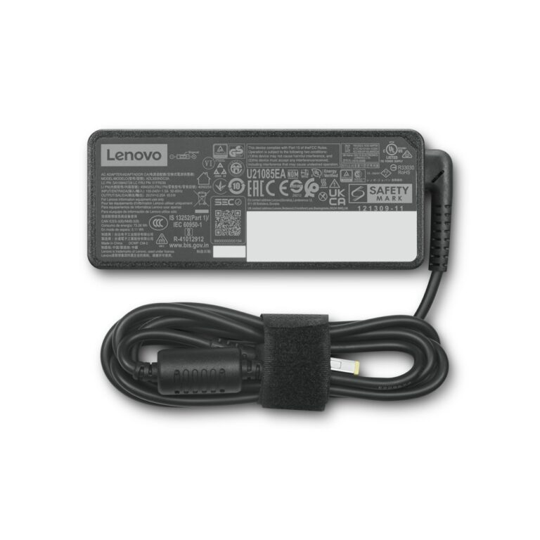 Lenovo 4X21J81444 65W Power Adapter for ThinkCentre Laptop Black 1.8m Cable