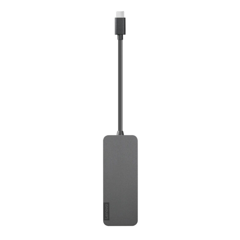Lenovo 4X90X21427 USB-C Hub 4 USB-A Ports USB 3.2 Gen 2 Type-C 20Gbit/s Grey