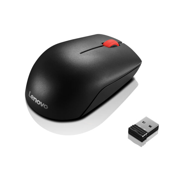 Lenovo Essential Compact Wireless Mouse Ambidextrous 3 Buttons USB-A Receiver 50g