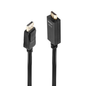 Lindy 1m DisplayPort to HDMI Cable 4K 3840x2160 10.2Gbit/s Black