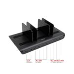 Lindy 240W 10 Port USB Charging Station 2 USB-A 8 USB-C PD 3.0 Ports Blueberry