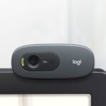 Logitech C270 HD Webcam 720p with Built-in Microphone USB Grey