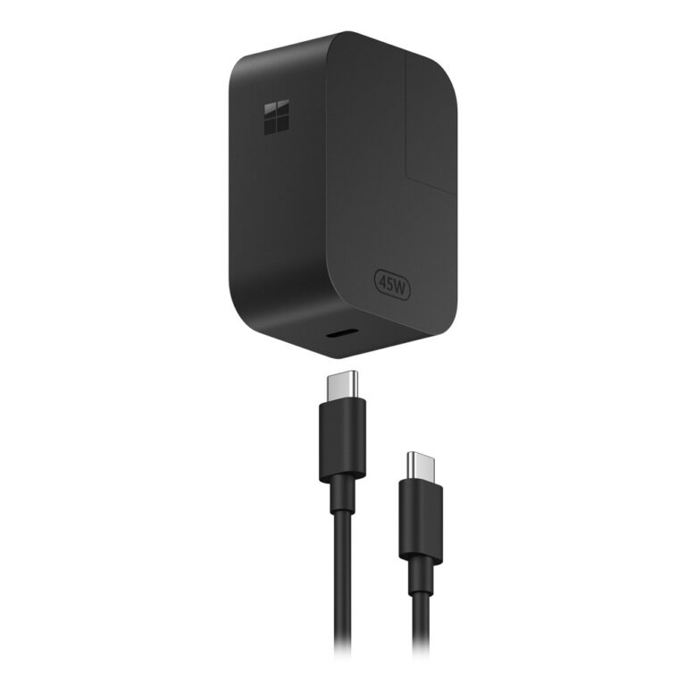 Microsoft Surface 45W USB-C Wall Charger Black 1.75m USB-C to AC Adapter