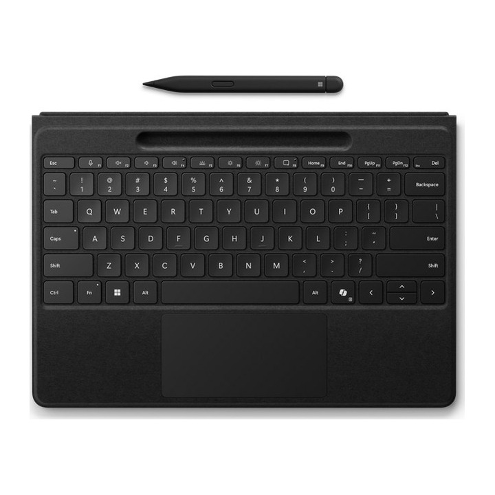 Microsoft Surface Pro Flex Keyboard with Slim Pen Wireless Bluetooth Mechanical Switch Touchpad 41 Hour Battery Black