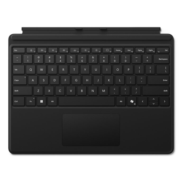 Microsoft Surface Pro Keyboard Cover with Touchpad and Copilot Key for Surface Pro 10 9 8 X Black