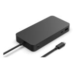Microsoft Surface Thunderbolt 4 Dock Black 3 Thunderbolt 4 Ports 3 USB-A Ethernet 2.5G 165W Power Supply