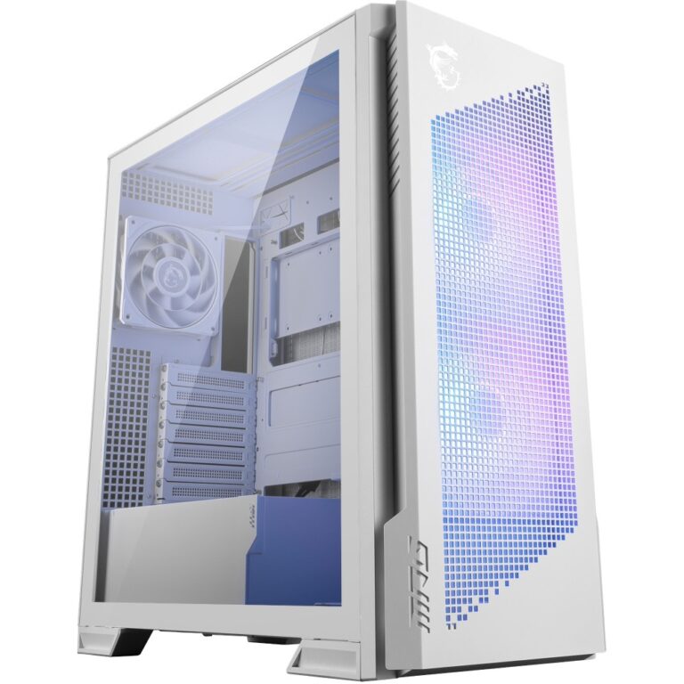 MSI MPG VELOX 300R Airflow PZ Midi Tower Case White Supports ATX EATX Micro ATX Mini-ITX Side Window
