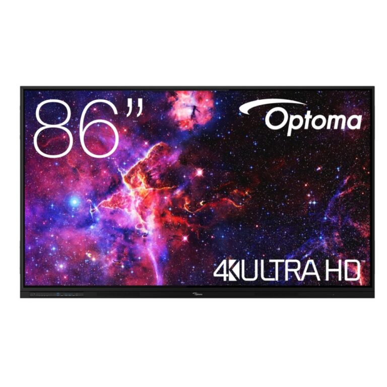 Optoma Creative Touch 3 Interactive Flat Panel Display 86" 4K Ultra HD Touchscreen Android 14 Black