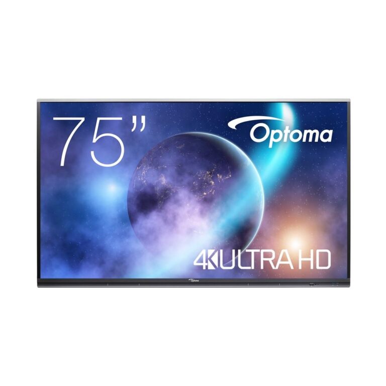 Optoma Creative Touch 5-Series 5752RK+ Interactive Flat Panel 75" 4K Ultra HD Touchscreen Android 11 Black