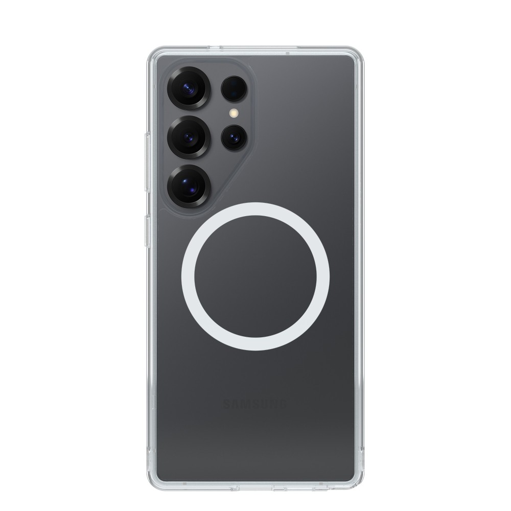 OtterBox Symmetry Series Clear with Magnets Case for Samsung Galaxy S25 Ultra Transparent Wireless Charging MIL-STD-810G OtterBox Symmetry Series Clear with Magnets Case for Samsung Galaxy S25 Ultra Transparent Wireless Charging MIL-STD-810G
