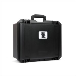 Owl Labs Hard Shell Case for Meeting Owl All Generations Waterproof Shock Resistant Black TSA Approved Carry On Size