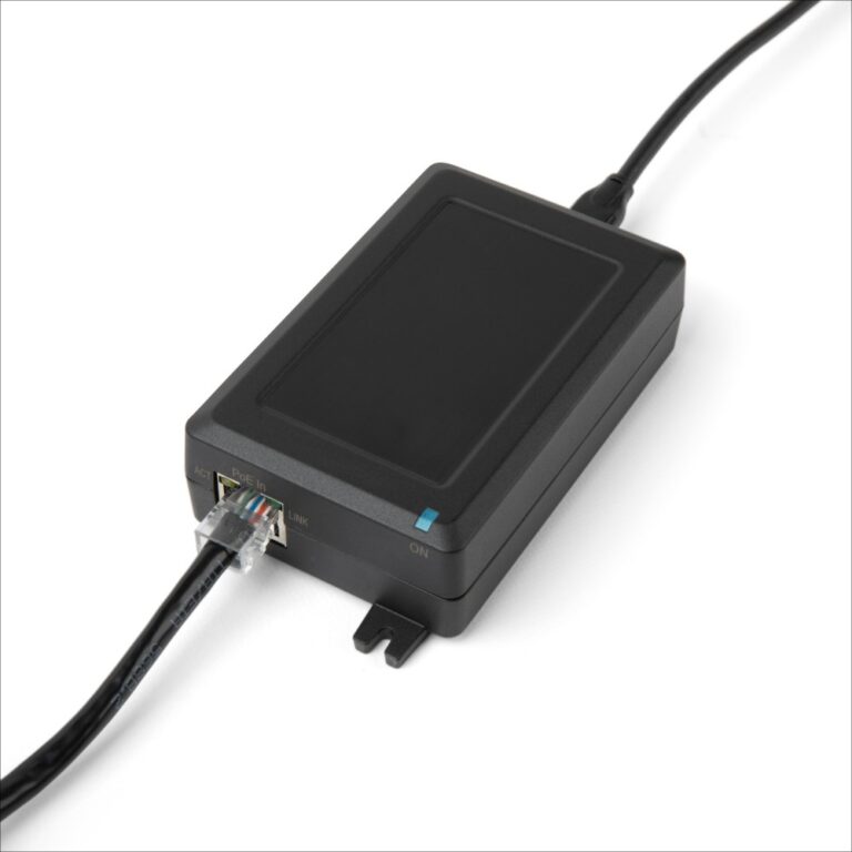 Owl Labs Meeting Owl 4+ Power over Ethernet Adapter RJ-45 to USB-C with PoE and USB Power Delivery, Black