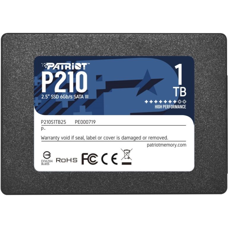 Patriot P210 1 TB SSD 2.5" SATA III Internal Solid State Drive for PC and Laptop