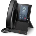 Poly CCX 500 Business Media IP Phone, 5" Touchscreen, 24 Lines, PoE, Gigabit Ethernet, Bluetooth 4.2, Black
