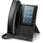 Poly CCX 500 Business Media IP Phone, 5" Touchscreen, 24 Lines, PoE, Gigabit Ethernet, Bluetooth 4.2, Black
