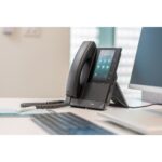 Poly CCX 500 Business Media IP Phone, 5" Touchscreen, 24 Lines, PoE, Gigabit Ethernet, Bluetooth 4.2, Black