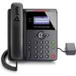 Poly Edge B10 IP Phone 2 Lines 2.8" LCD Display Gigabit Ethernet Speakerphone 3.5mm Headset Wall Mountable Black