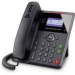 Poly Edge B10 IP Phone 2 Lines 2.8" LCD Display Gigabit Ethernet Speakerphone 3.5mm Headset Wall Mountable Black