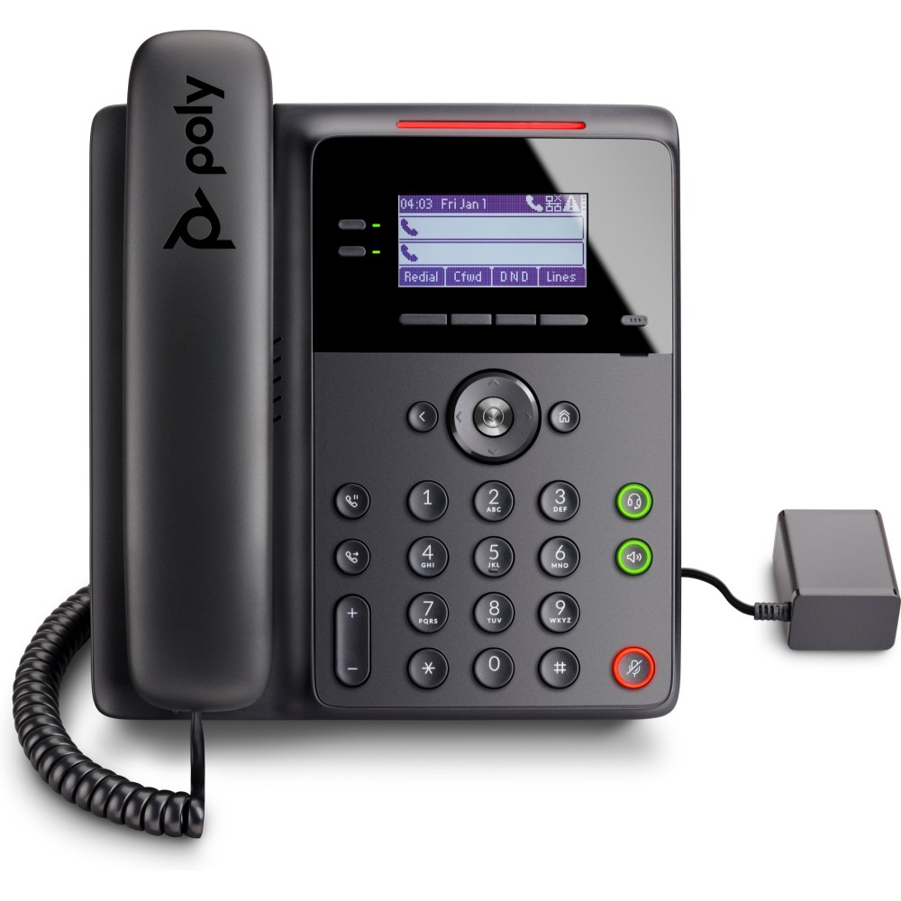 Poly Edge B10 IP Phone 2 Lines 2.8" LCD Display Gigabit Ethernet Speakerphone 3.5mm Headset Wall Mountable Black Poly Edge B10 IP Phone 2 Lines 2.8" LCD Display Gigabit Ethernet Speakerphone 3.5mm Headset Wall Mountable Black
