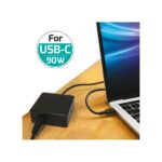 Port Designs 900098-UK 90W USB-C Power Adapter Type G Plug Black 2.5m Cable