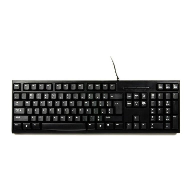 Port Designs 900753-UK Wired USB Keyboard QWERTY UK English 104 Keys Numeric Keypad Black 1.5m