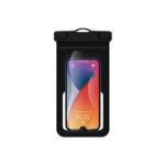 Port Designs 901884 Waterproof Pouch Case for Phones Up to 6.7" IPX8 Certified Black Transparent
