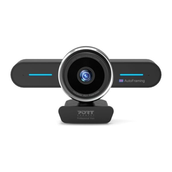 Port Designs 902003 Video Conferencing Camera 4K Ultra HD 30 fps 8.29 MP USB Type-C Built-in Microphone Black