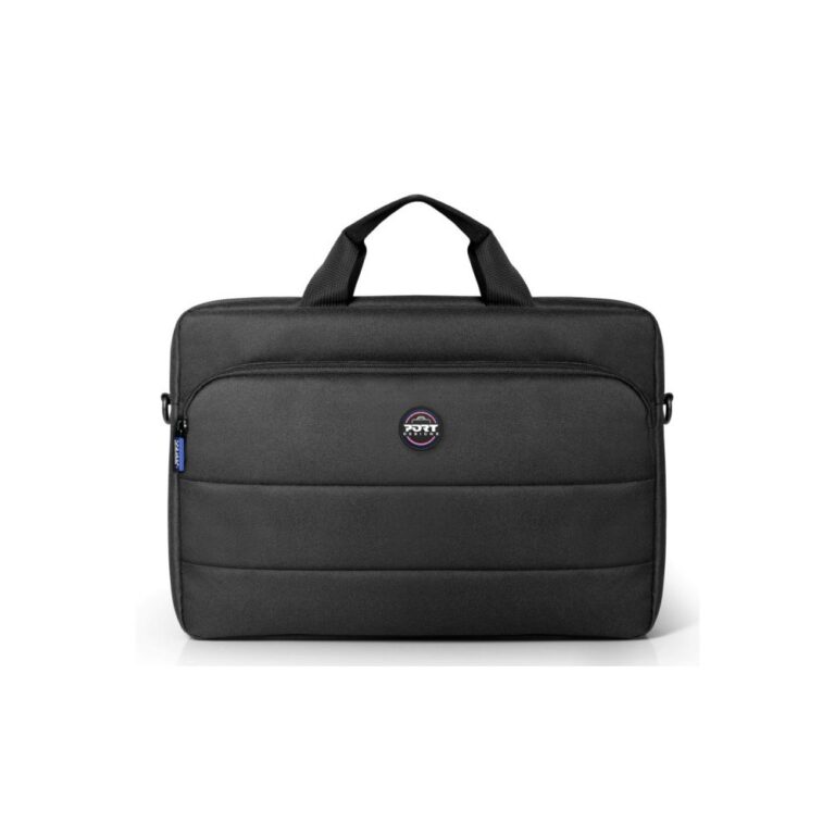 PORT Designs PORTLAND II ECO TL Laptop Briefcase 14-16" Black Toploading Recycled Polyester With Shoulder Strap