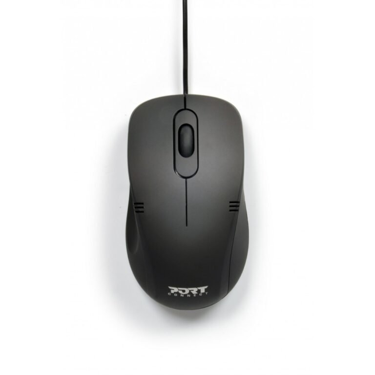 Port Designs Pro Lite Wired USB Mouse 1000 DPI Ambidextrous Black 1.5m Cable