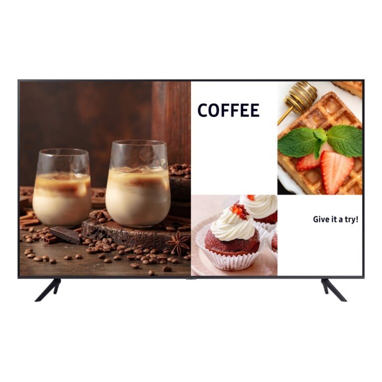 Samsung BE43C-H 43" Digital Signage Flat Panel 4K Ultra HD LED Display 60 Hz Wi-Fi Tizen OS Black