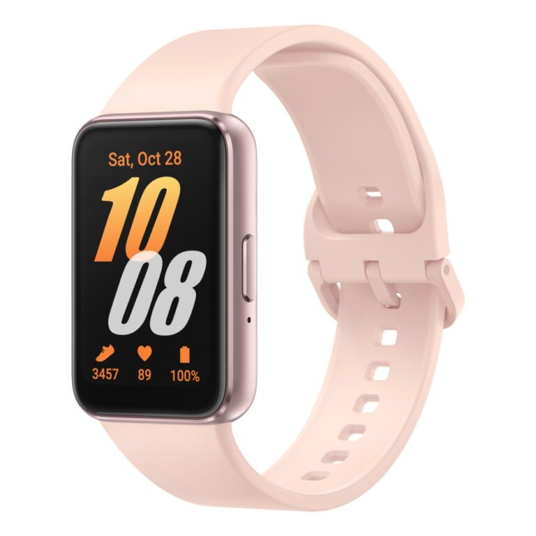 Samsung Galaxy Fit3 1.6" AMOLED Touchscreen Fitness Tracker, Bluetooth 5.3, 5ATM - Pink Gold