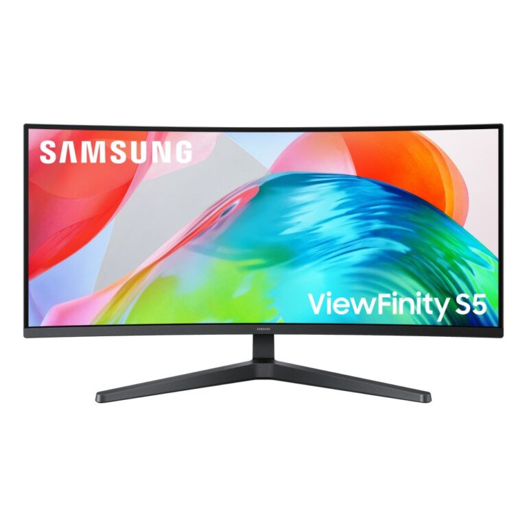 Samsung S55GH 34" Curved UltraWide Quad HD Monitor 3440x1440 120Hz VA Panel FreeSync Premium Black