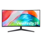 Samsung S55GH 34" Curved UltraWide Quad HD Monitor 3440x1440 120Hz VA Panel FreeSync Premium Black