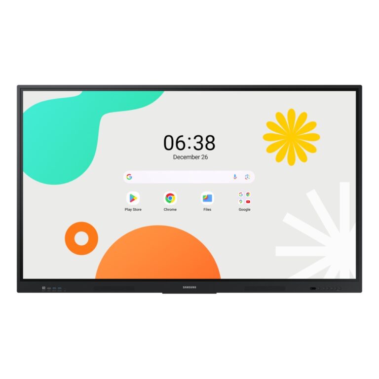 Samsung WA65F Interactive Whiteboard 65" 4K IPS Infrared Touchscreen Android 14 Black