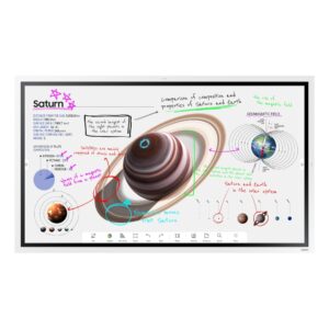 Samsung WM65B Interactive Whiteboard 65" 4K Ultra HD VA Panel 20-point Touchscreen 75Hz Grey White