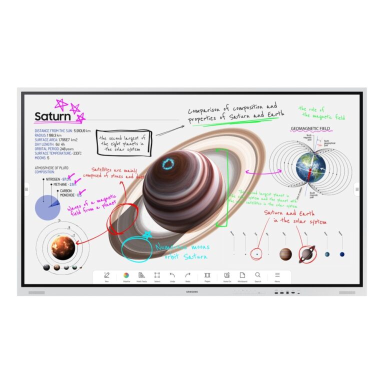 Samsung WM85B Interactive Whiteboard 85" 4K Ultra HD 3840 x 2160 VA Panel Infrared Multi-touch Grey White