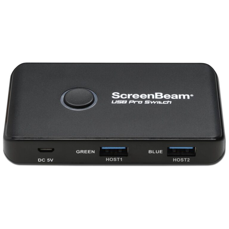 ScreenBeam USB Pro Switch for 1100 Plus Black 6 Ports Microsoft Teams Rooms BYOM Compatible