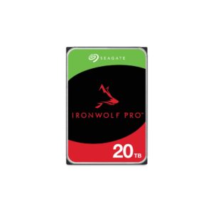 Seagate IronWolf Pro ST20000NT001 Internal Hard Drive 20 TB 3.5 Inch 7200 RPM NAS 256 MB Cache