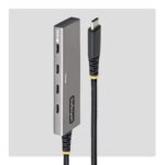 StarTech 4-Port USB-C Hub 10Gbps 100W Power Delivery USB 3.2 Gen 2 Grey