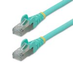 StarTech.com 10m Cat6a Ethernet Cable RJ-45 to RJ-45 10GbE S/FTP Snagless LSZH 100W PoE++ Aqua