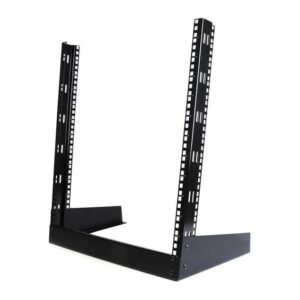 StarTech.com 12U 19" Desktop Open Frame Rack 2 Post Freestanding 50kg Capacity Black