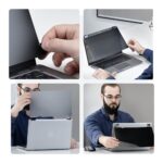 StarTech.com 13.3" 16:9 Black Laptop Privacy Screen Filter with Touch and Flip-Over Anti-Glare Blue Light Protection