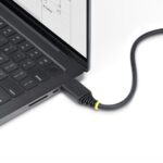 StarTech.com 2m HDMI Cable High Speed 2.0 18Gbps 4K 60Hz 1440p 144Hz Black with Gripping Connectors