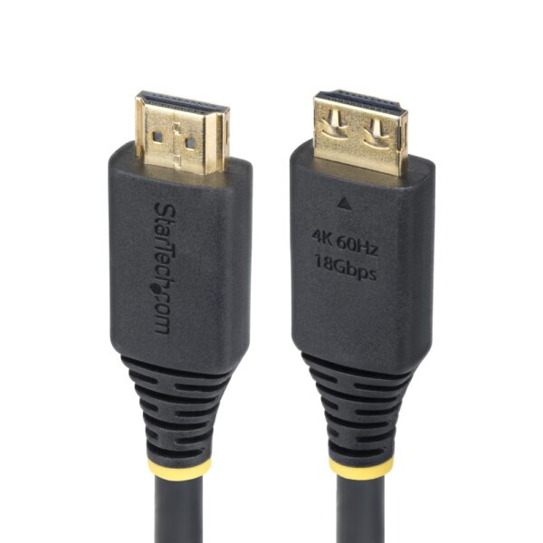 StarTech.com 2m HDMI Cable High Speed 2.0 18Gbps 4K 60Hz 1440p 144Hz Black with Gripping Connectors