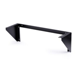 StarTech.com 3U 19 Inch Wall Mount Vertical Rack Bracket Open Frame Steel 150lb Capacity Black