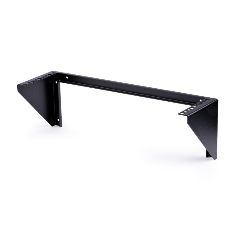 StarTech.com 3U 19 Inch Wall Mount Vertical Rack Bracket Open Frame Steel 150lb Capacity Black