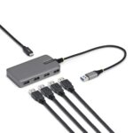StarTech.com 4-Port USB 3.2 Gen 1 Hub 5Gbps Bus Powered with USB-C Power Input 30cm Cable Grey