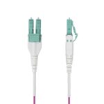 StarTech.com 7m LC to LC OM4 Multimode Uniboot Fibre Optic Cable Violet OFNR Riser Rated
