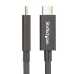 StarTech.com Active Thunderbolt 4 Cable 2m USB-C to USB-C 40Gbps 100W Power Delivery 8K Video Intel Certified Black